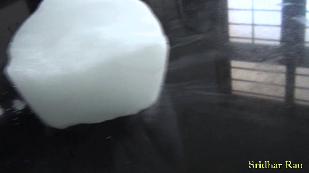 Dry ice (frozen carbon-dioxide)
