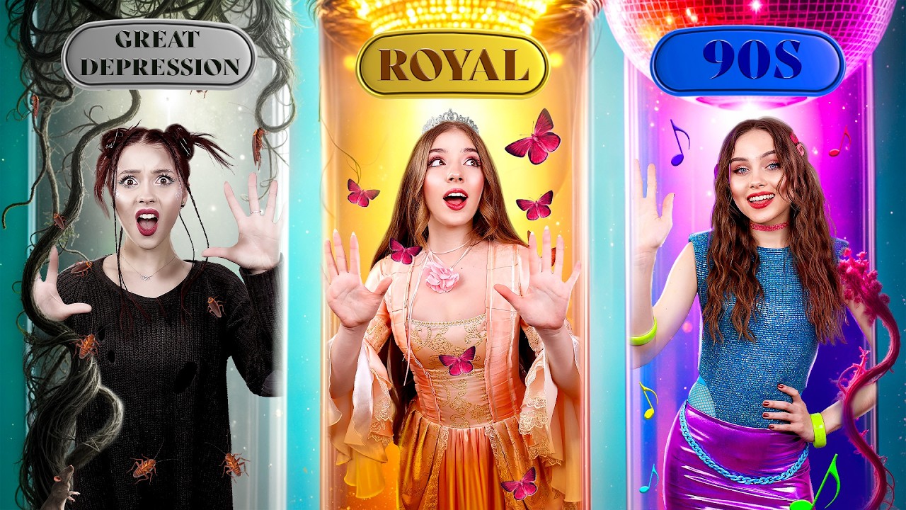 Surviving Every Decade on Earth! Nerd Girl vs Mean Girl vs Soft Girl