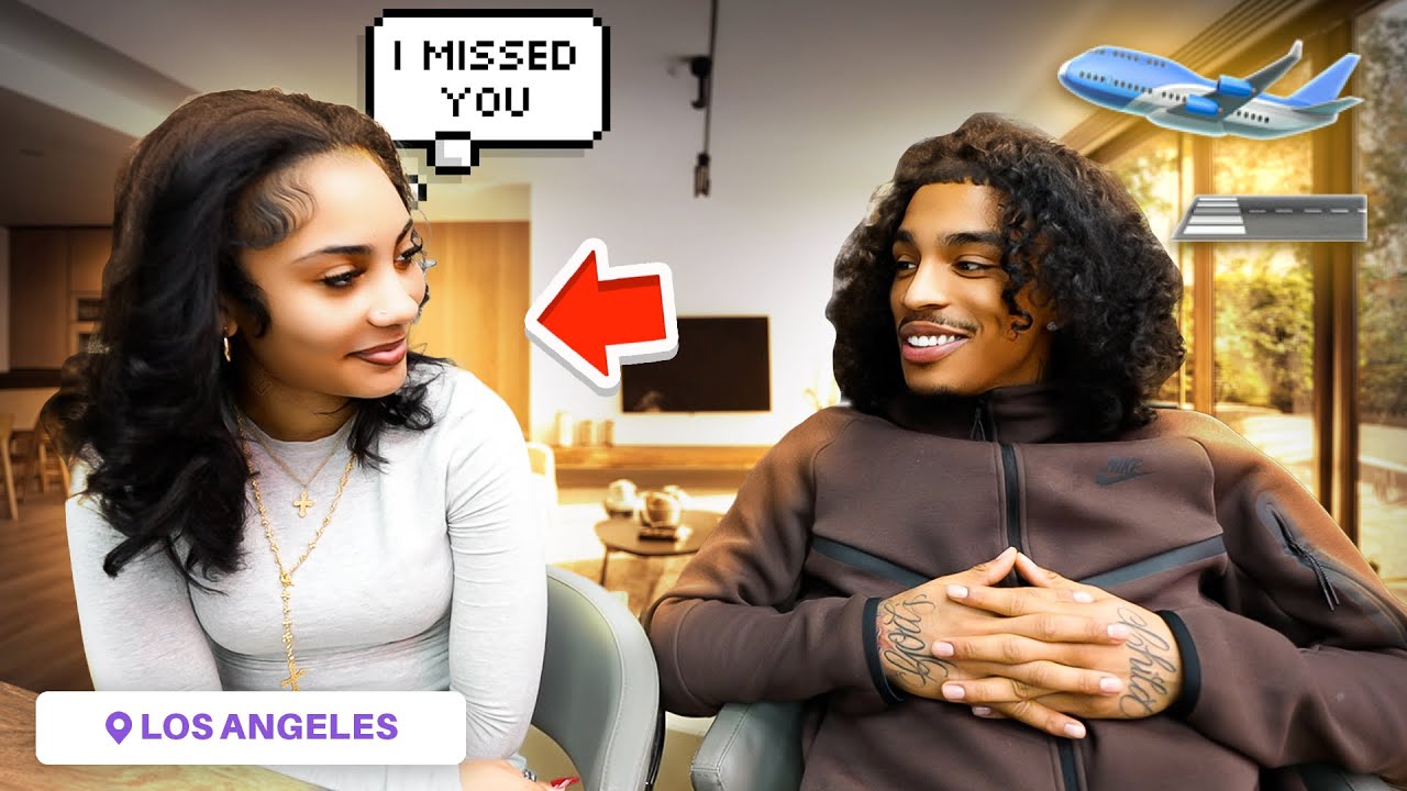 She Flew 2,000 MILES TO COME SEE ME FOR THE FIRST TIME 😅😍 …