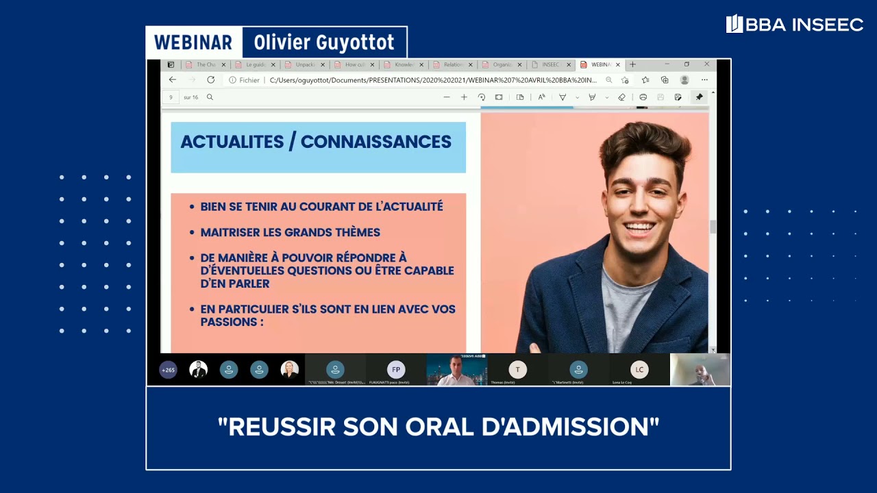 Comment réussir son oral d'admission ? - Replay WEBINAR