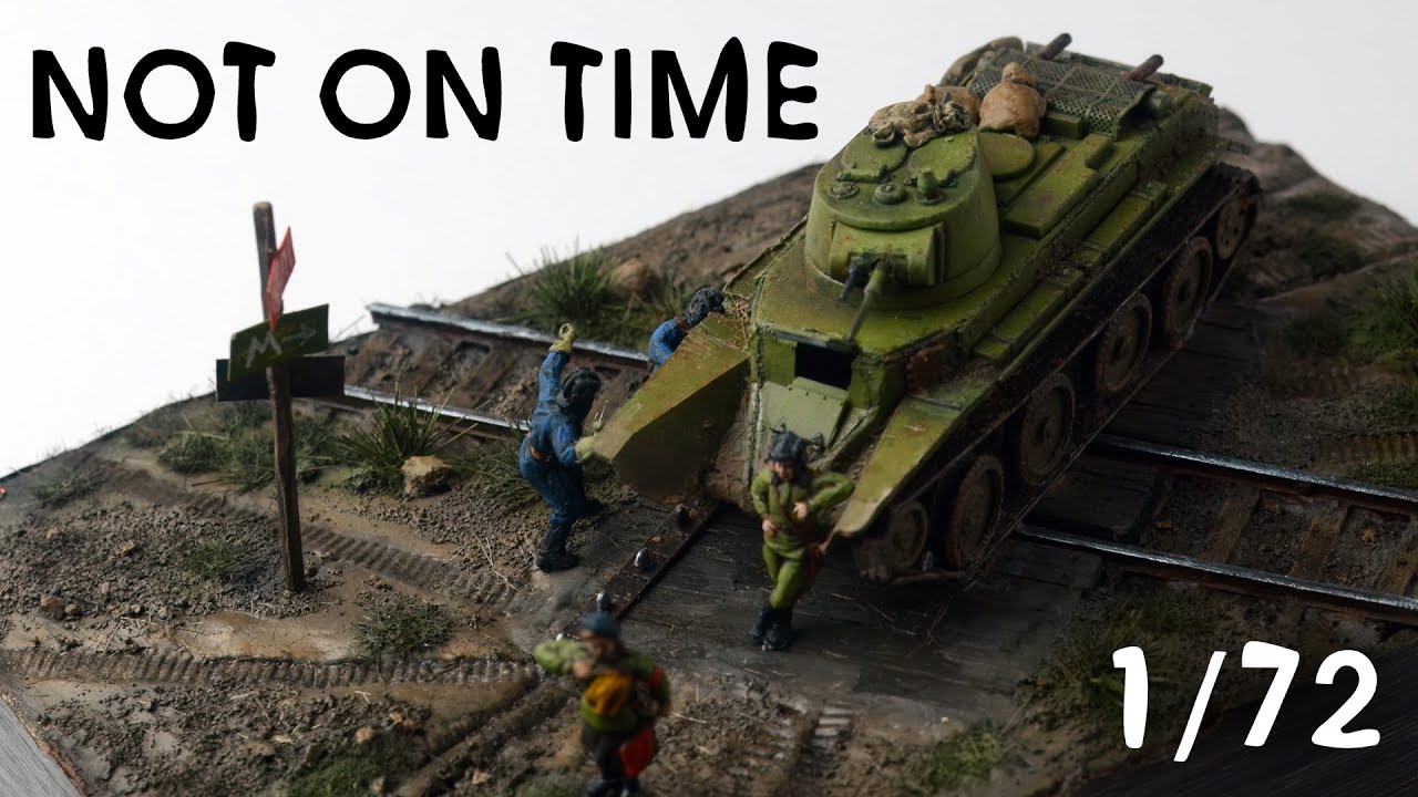 NOT ON TIME a 1/72 Scale Soviet Tank Diorama
