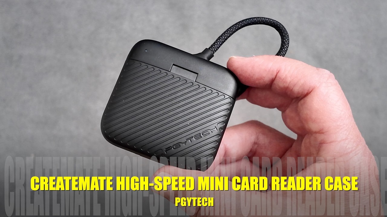 これ一台で完結。収納も転送も革命的｜PGYTECH CREATEMATE 高速ミニカードリーダー内蔵ケース【タイアップ】