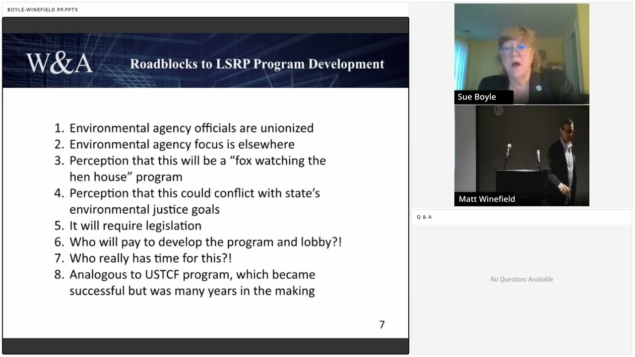 Developing a Licensed Site Remediation Program in California