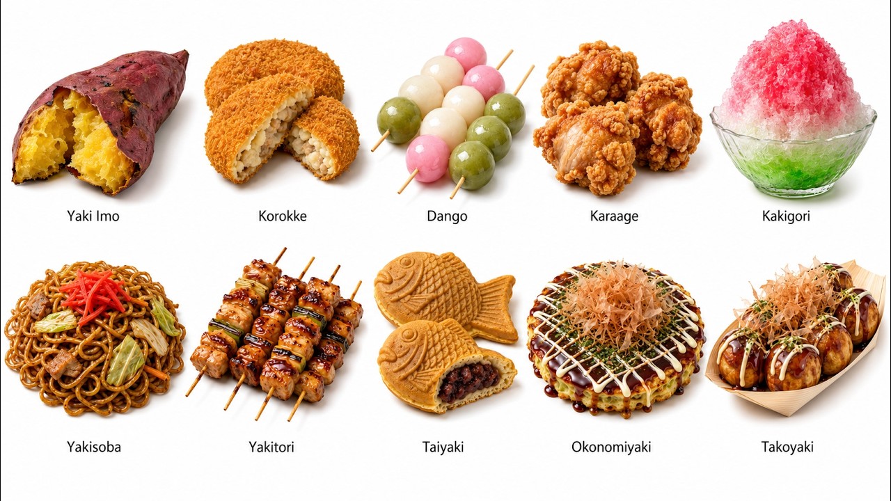 Every Japanese Street Food Explained | 10 Iconic Street Eats