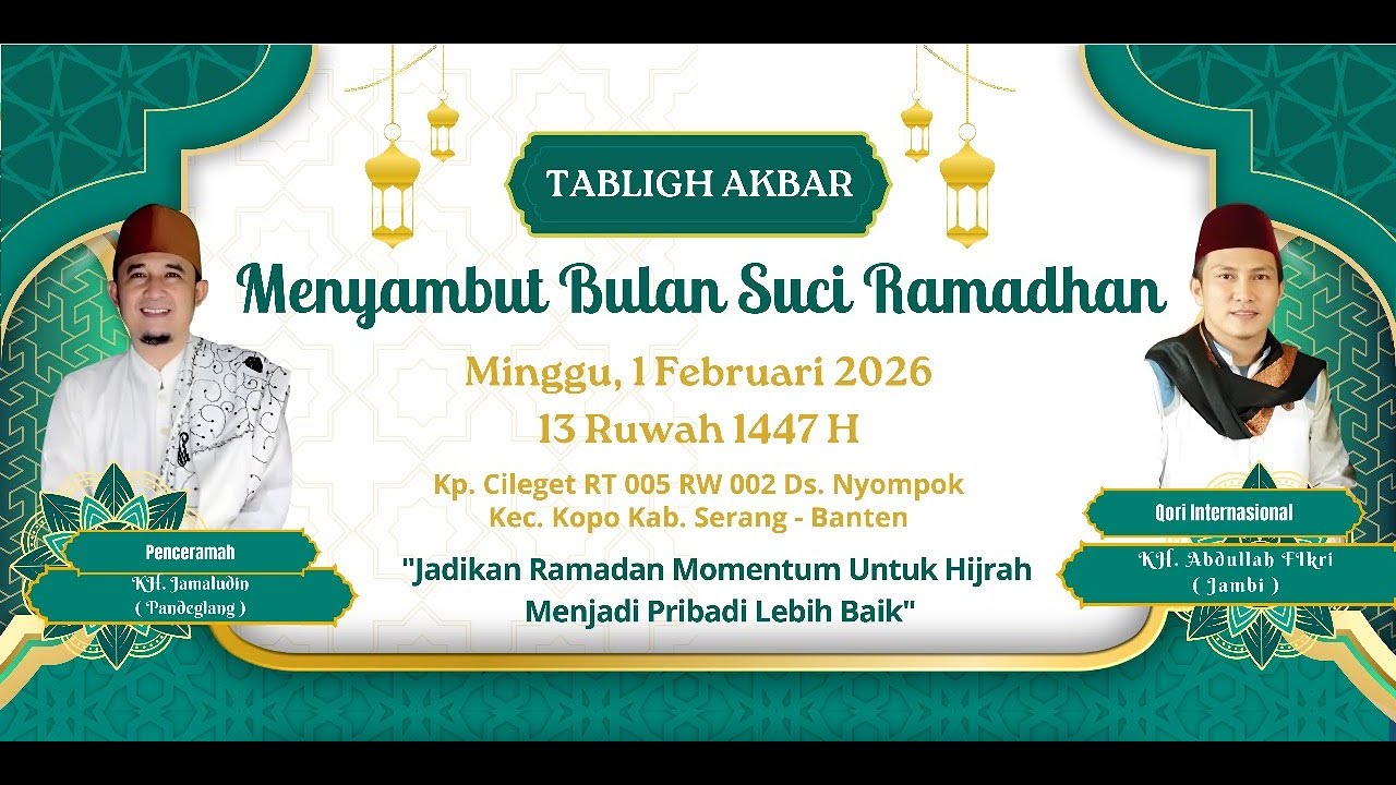 PHBI : MENYAMBUT BULAN SUCI RAMADHAN DI MESJID JAMI AL- HIKMAH - KP. CILEGET - KOPO