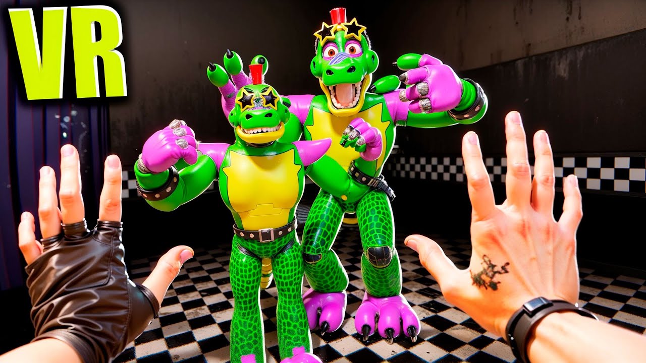 VR АНИМАТРОНИКИ ПУГАЮТ ОХРАННИКА В БОНЕЛАБ FNAF BONELAB COOP ПРИШЕЛ БРАТ ГИГА МОНТИ