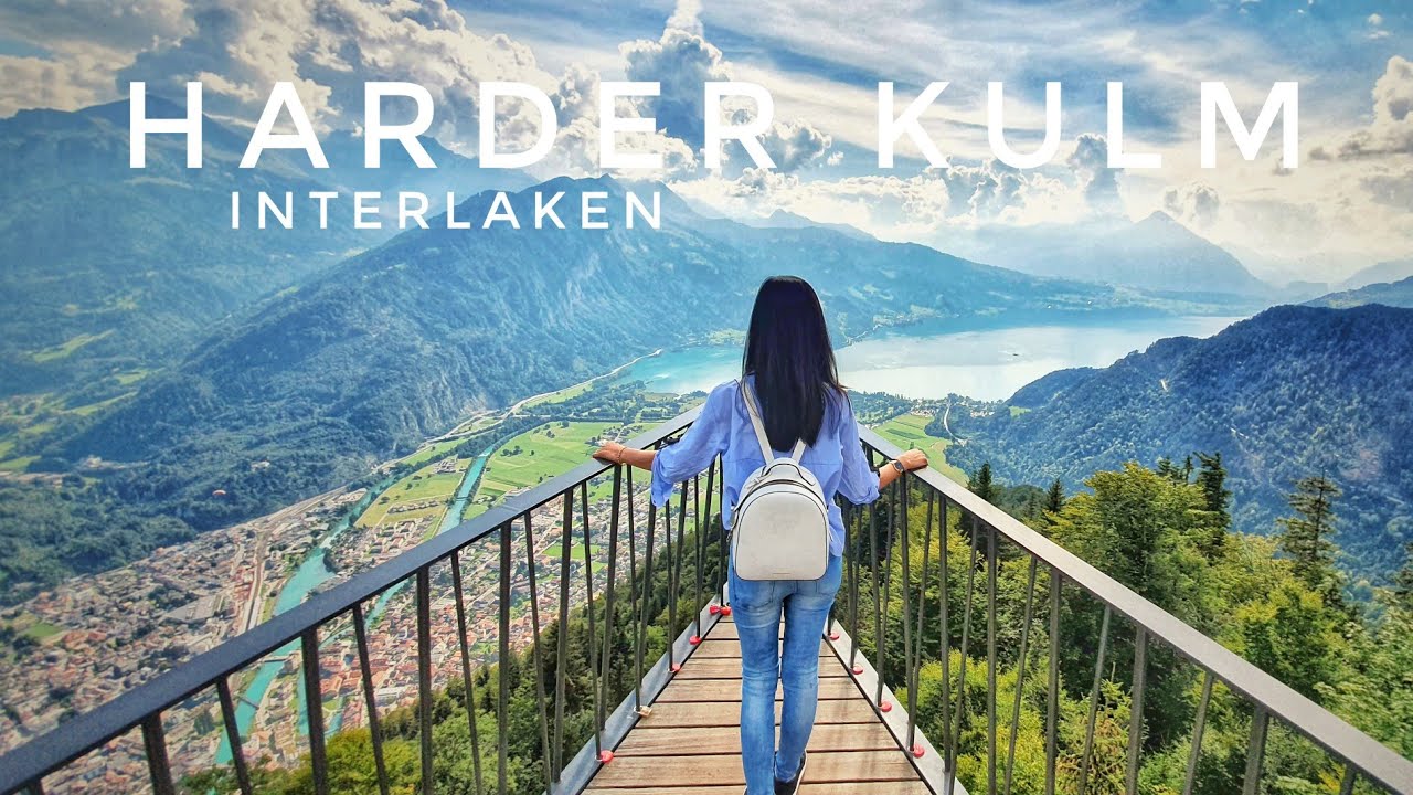 Du Lịch Thụy Sĩ 🇨🇭| Part 3| Ngắm nhìn thành phố Interlaken từ trên đỉnh núi Harder Kulm