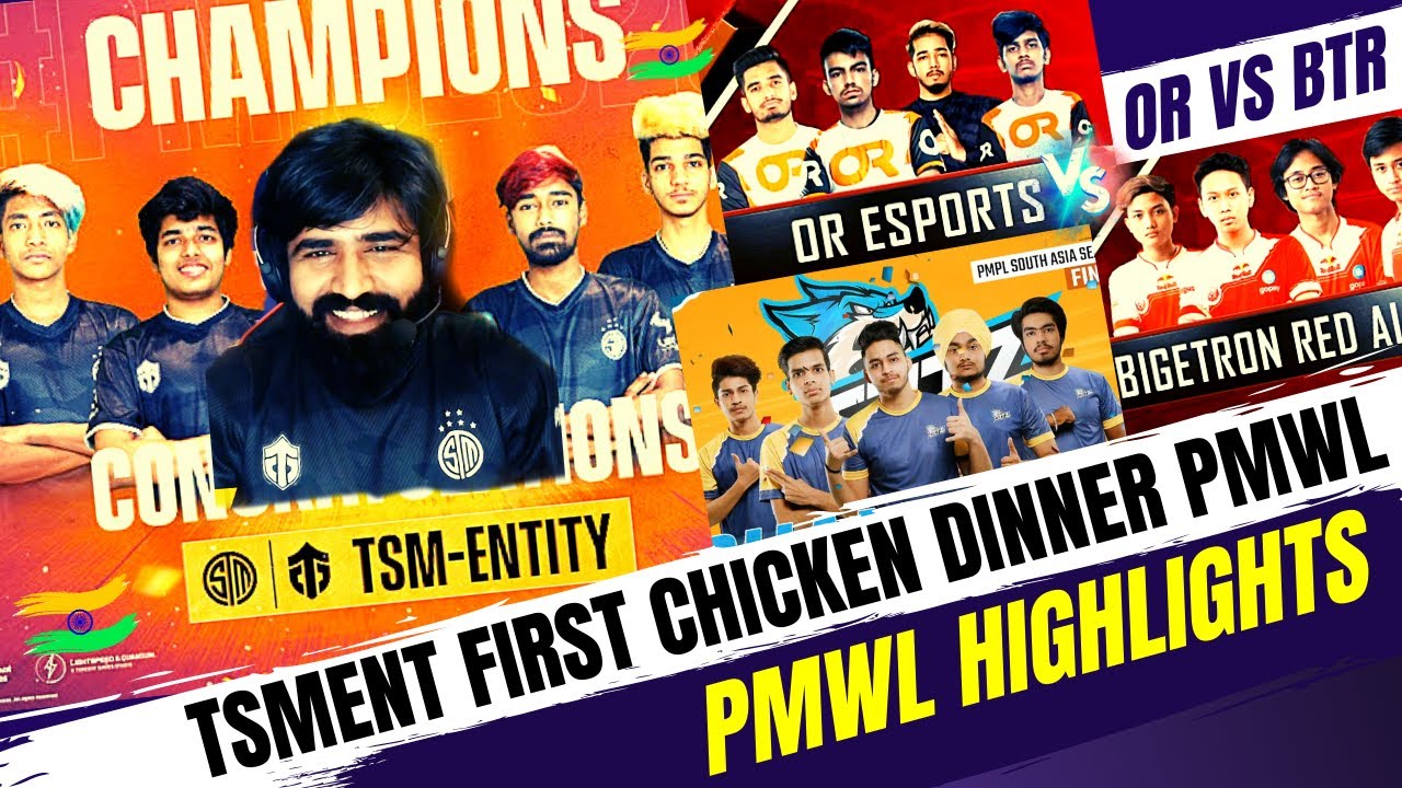 Tsment First Chicken Dinner PMWL - Ghatak Interview | BTR vs OR | Celtz WWCD | PMWL Highlights