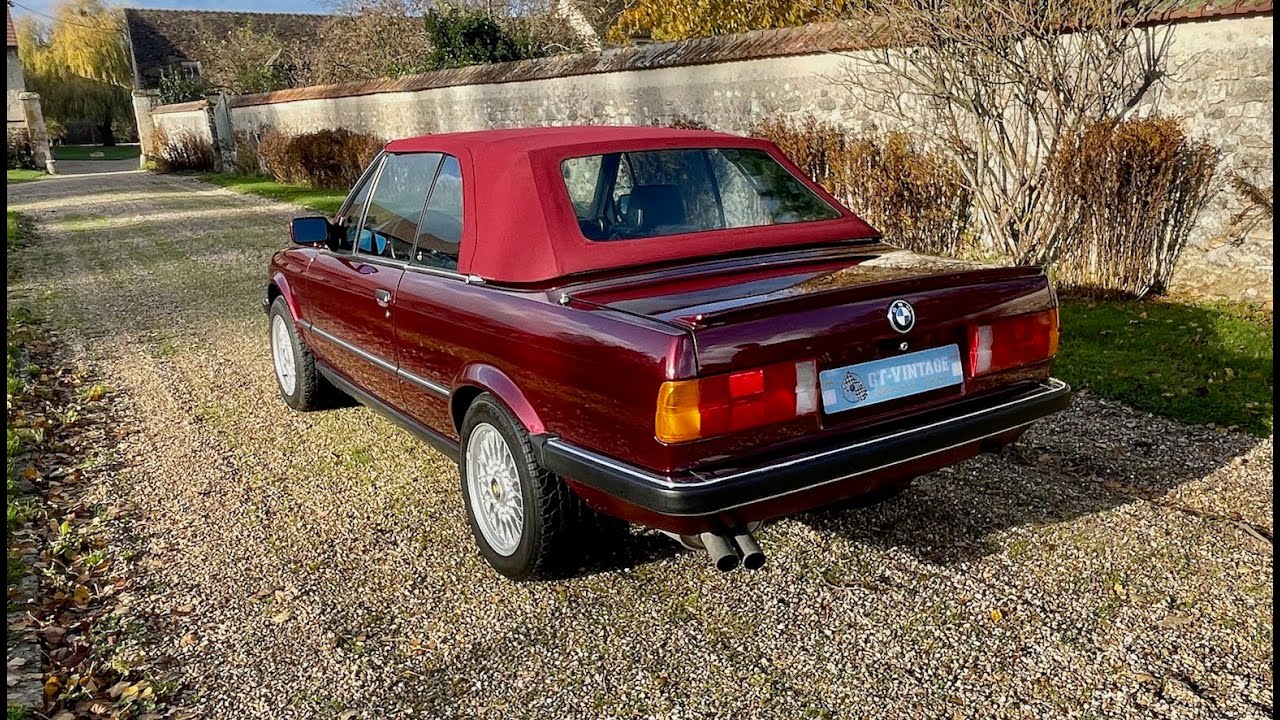 Petite pr&eacute;sentation de notre BMW 3.25 i cabriolet E30 de 1990