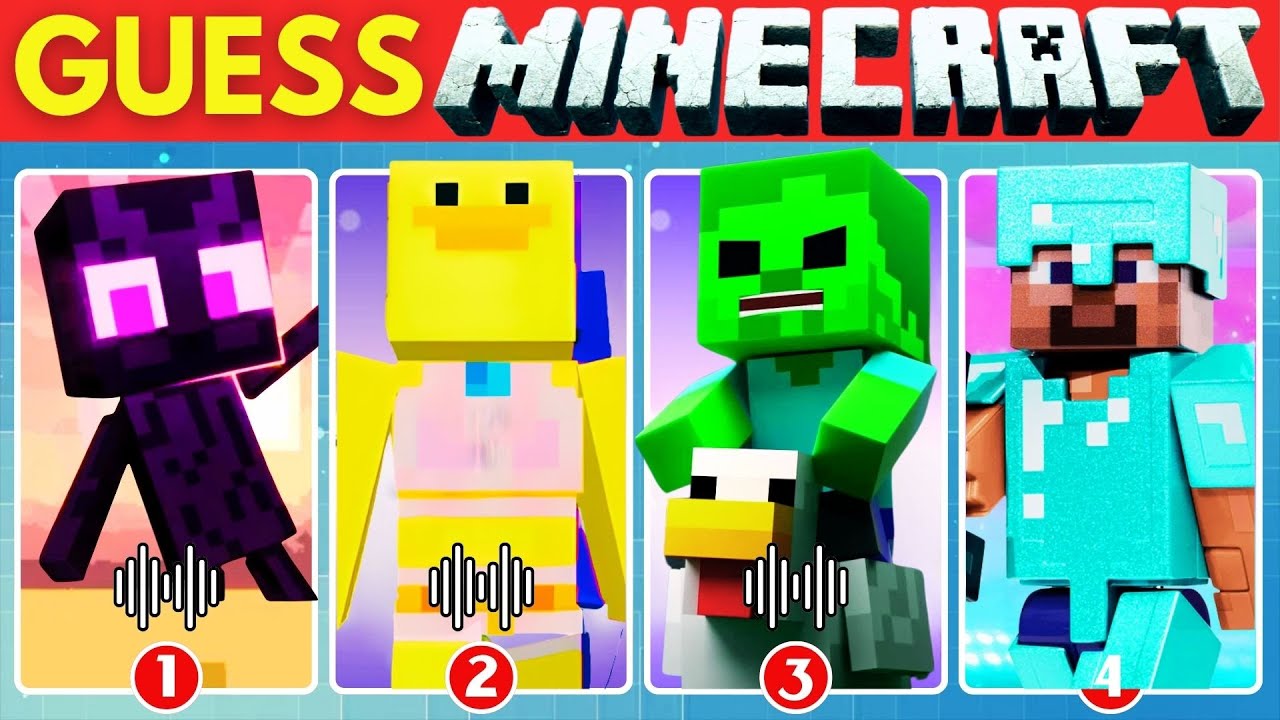 Guess Minecraft Sound & Songs by Their Voice & Emojis🧱🔥~ Ultimate Minecraft Quiz ~ Golden, Your Idol
