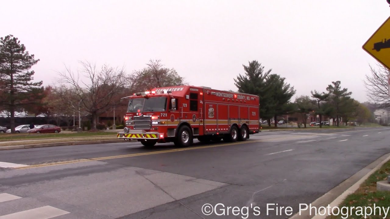MCFRS Rescue Squad 729 & Medic 729 Responding