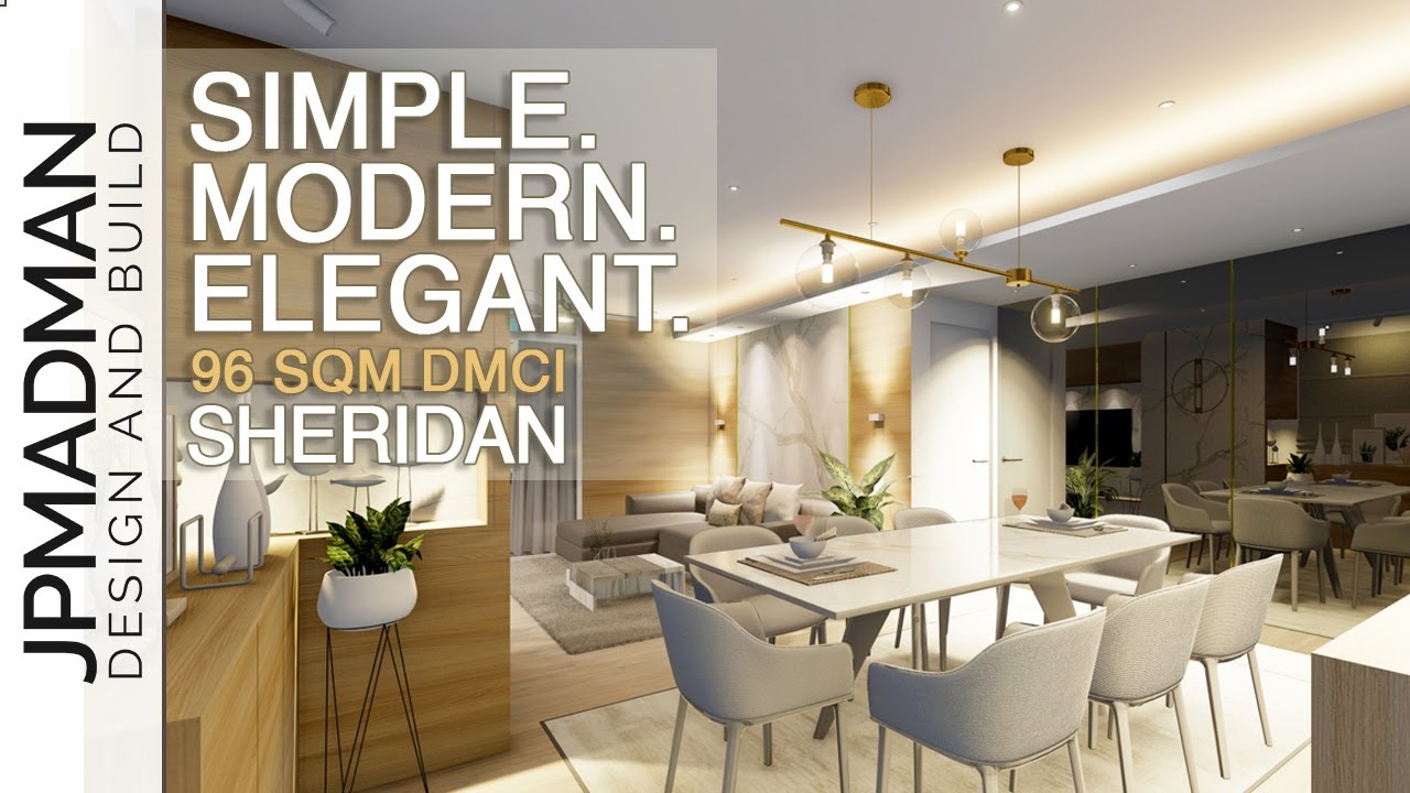 96sqm DMCI Sheridan Towers : Simple, Modern & Elegant Style Interior Design | Condo Tour