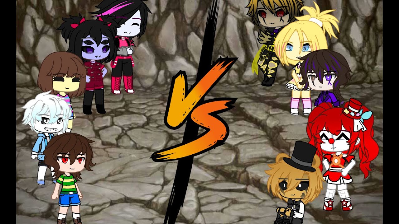 singing battle  Undertale vs FNAF  2  gacha club