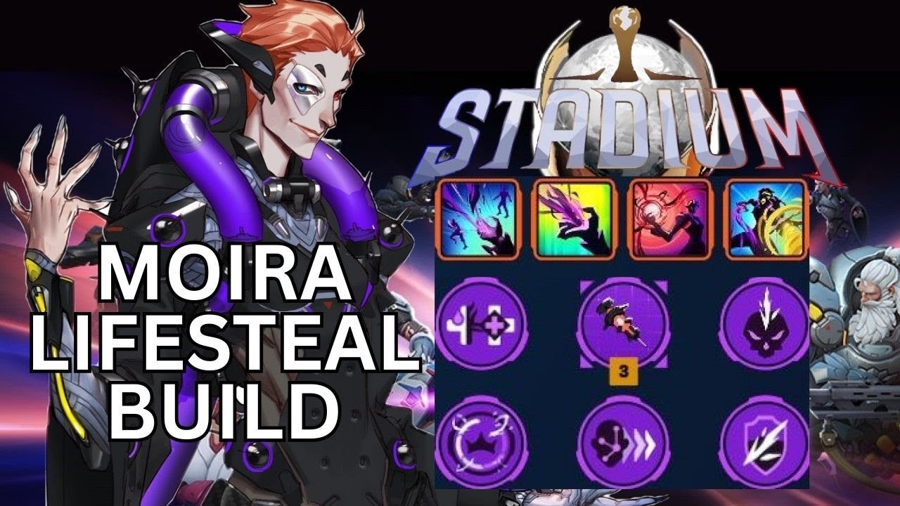 overwatch2 stadium moira max lifesteal build 98kcash 22 01 2026