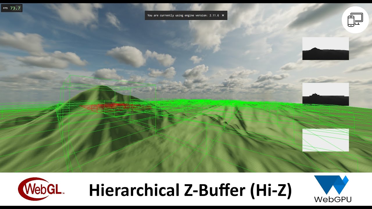 WebGL Hierarchical Z-Buffer (Hi-Z)