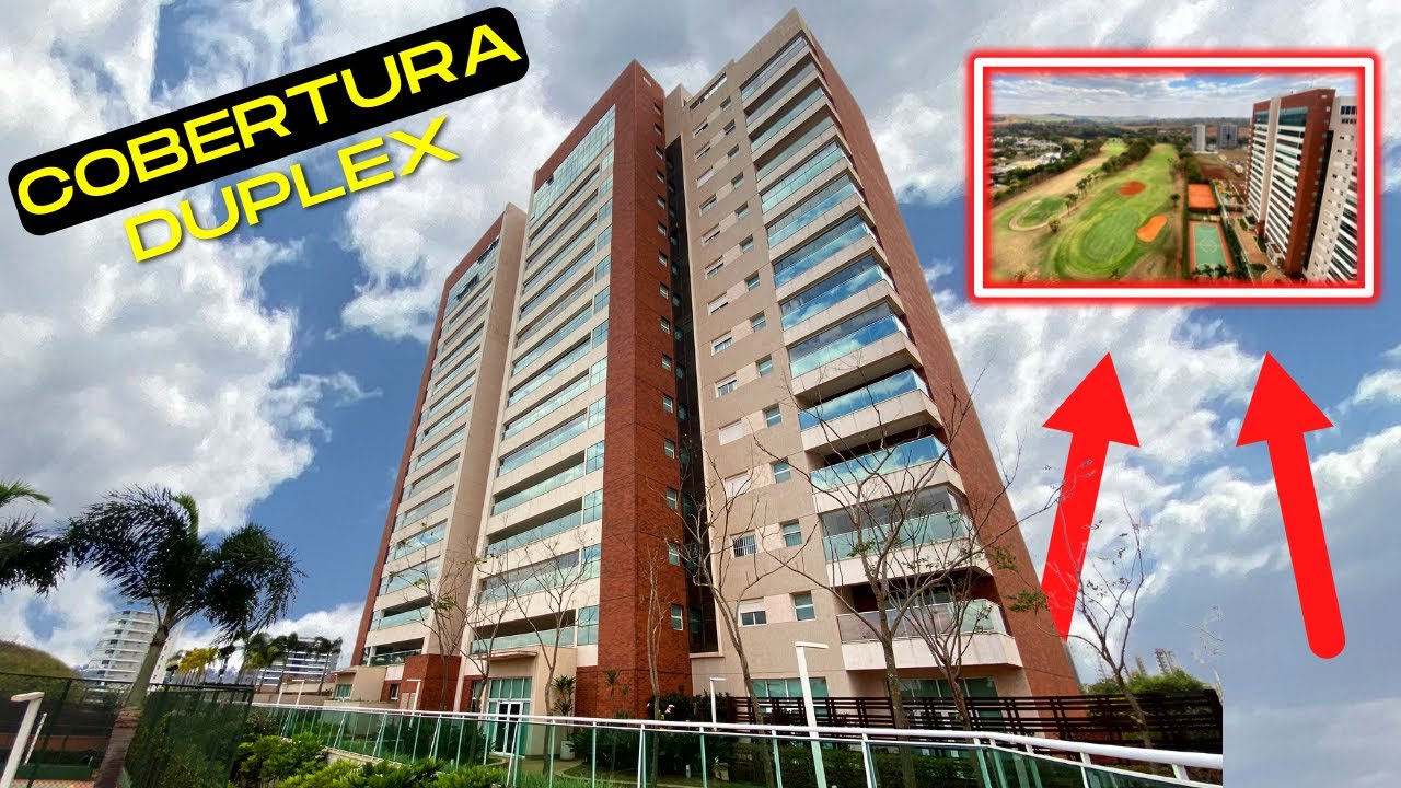 Exclusiva Cobertura com 586 m² em Frente ao campo de Golf - Ribeirão Preto