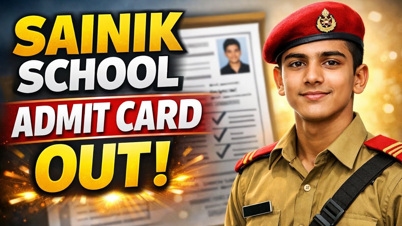 Sainik school admit card out 🤗🤗| 18 JANUARY PAPER 📜 ADMIT CARD OUT 