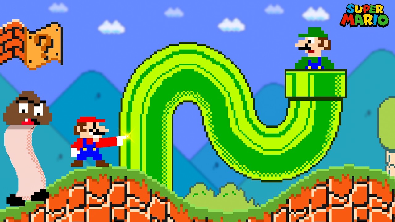 Mario Bends EVERYTHING He Touches in Super Mario Bros.