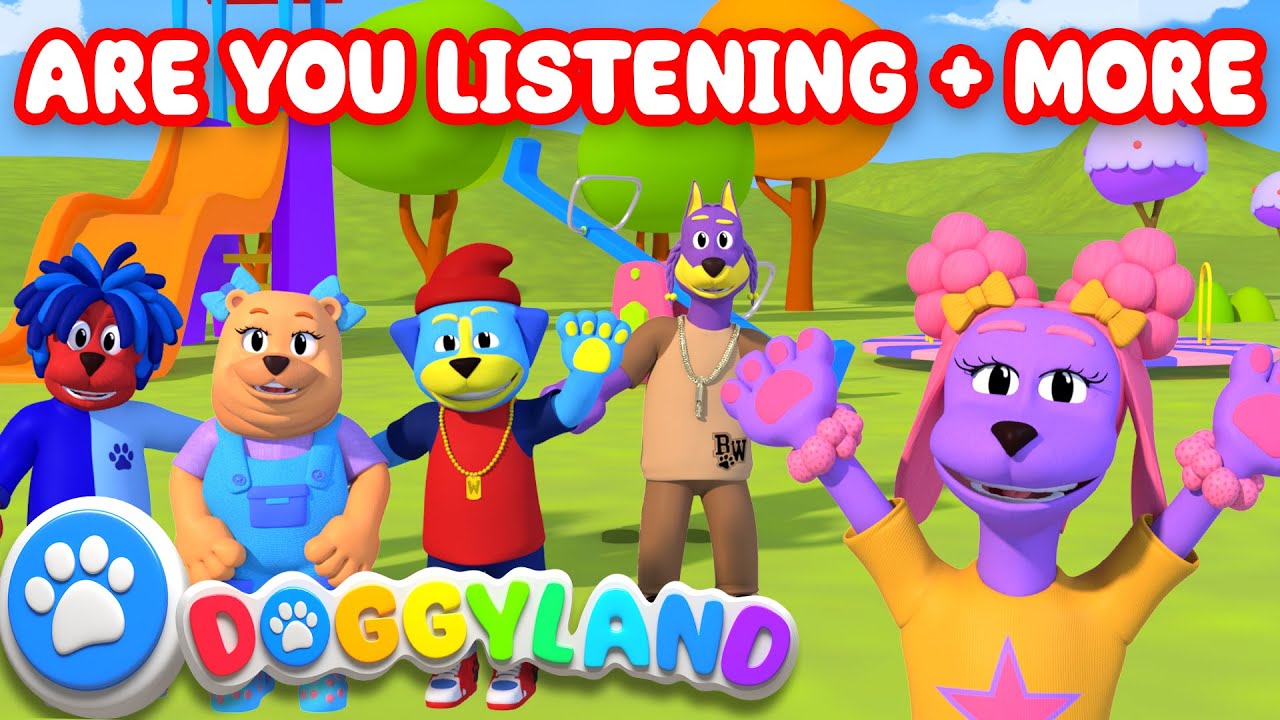 We Have Five Senses, Are You Listening + More Kids Songs & Nursery Rhymes | Doggyland Compilation