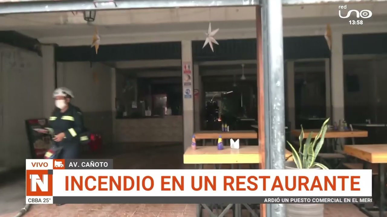 SCZ: INCENDIO EN UN RESTAURANTE