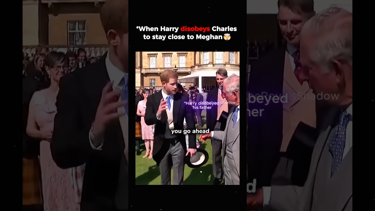 When Harry disobeys Charles to stay close to Meghan #KingCharles #princeharry #meghanmarkle #royals