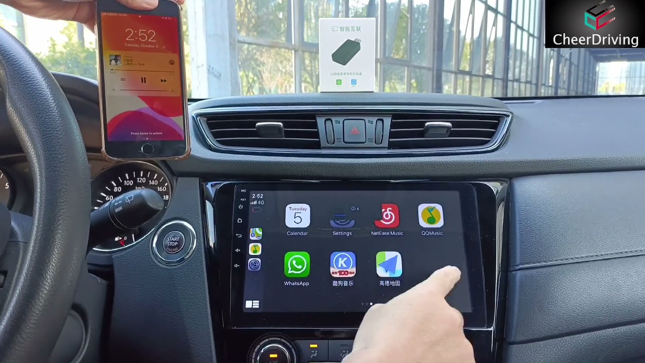 CheerDriving Wireless CarPlay and Wireless Mirroing on Android Car Radio