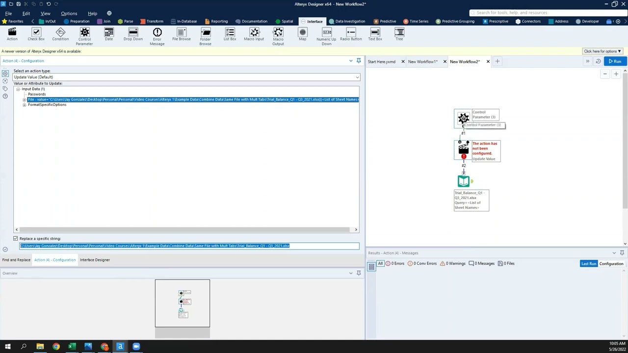 Alteryx: How to Import Multiple Different Excel Tabs, Files, and Schemas At Once (No Schema Errors)