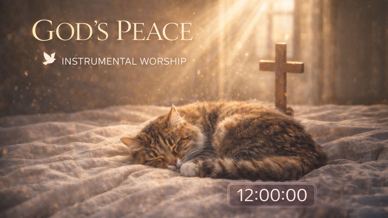 Relaxing Christian Music for Cats 🕊️ Soothing Instrumental Worship for Anxiety, Prayer & Deep Sleep