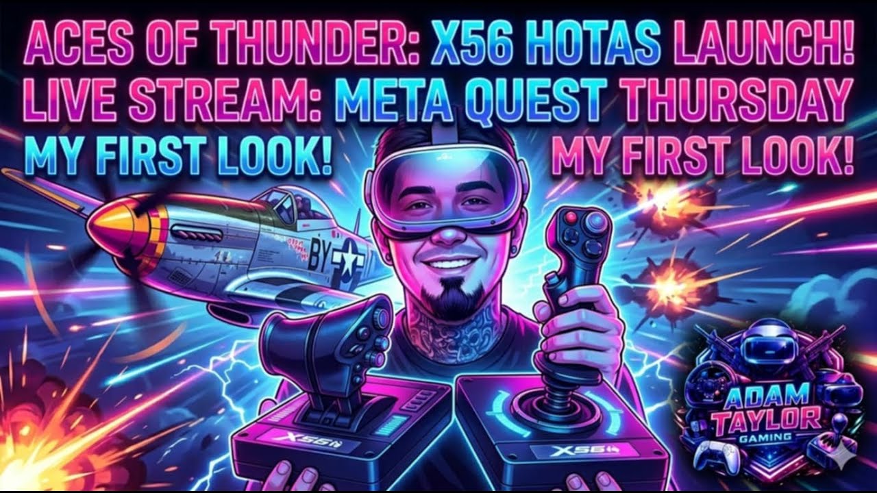 First Flight! Logitech X56 HOTAS + Aces of Thunder VR ✈️ | Meta Quest Thursday