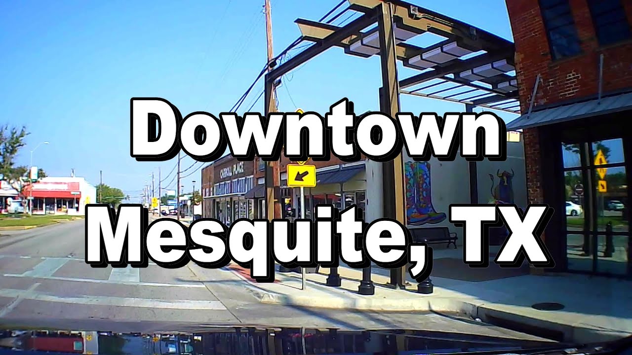 Driving Downtown Mesquite,TX (Dash Cam)