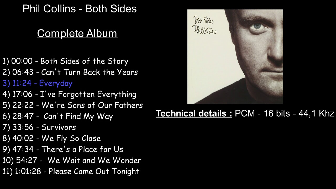 Phil Collins - Both Sides [Full Album]
