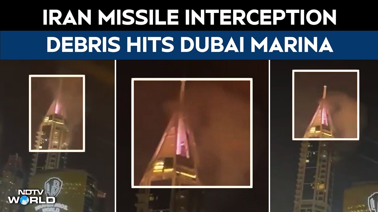 Dubai Attacked LIVE | Iran Strikes Dubai LIVE | Debris From Intercepted Iranian Missile Hits Dubai
