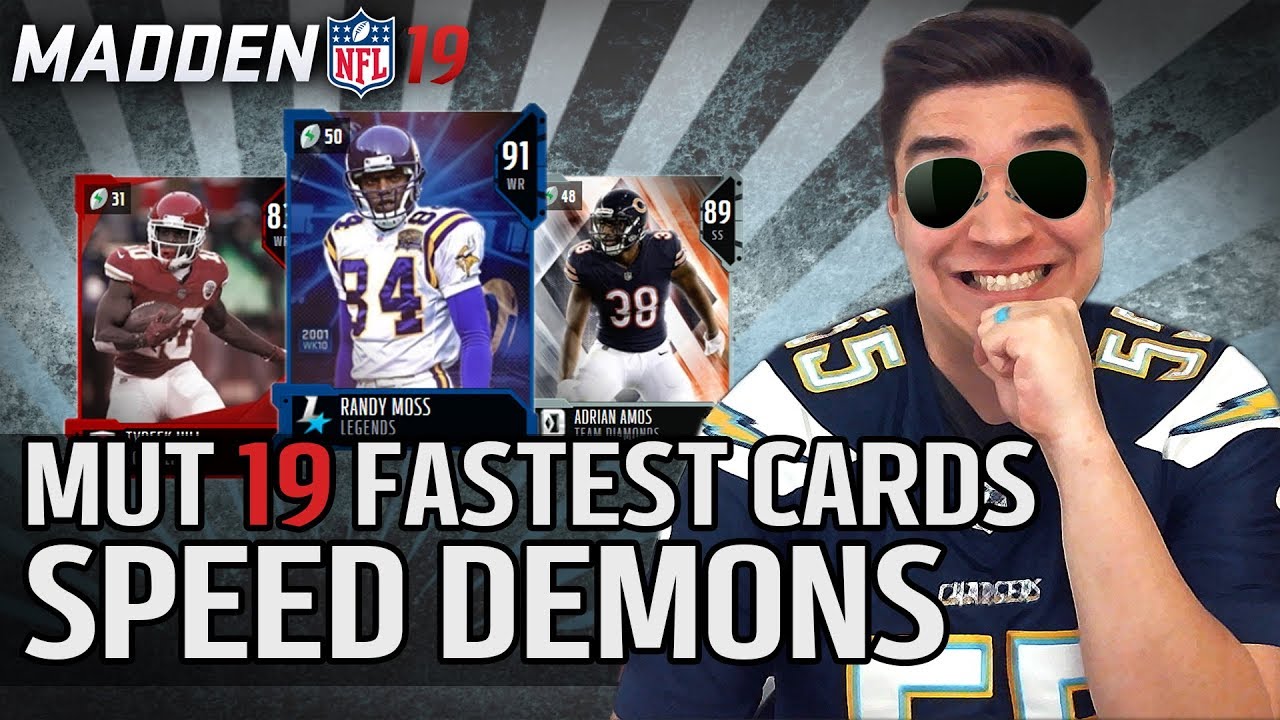 MUT 19 Top 5 Speed Demons | Madden 19