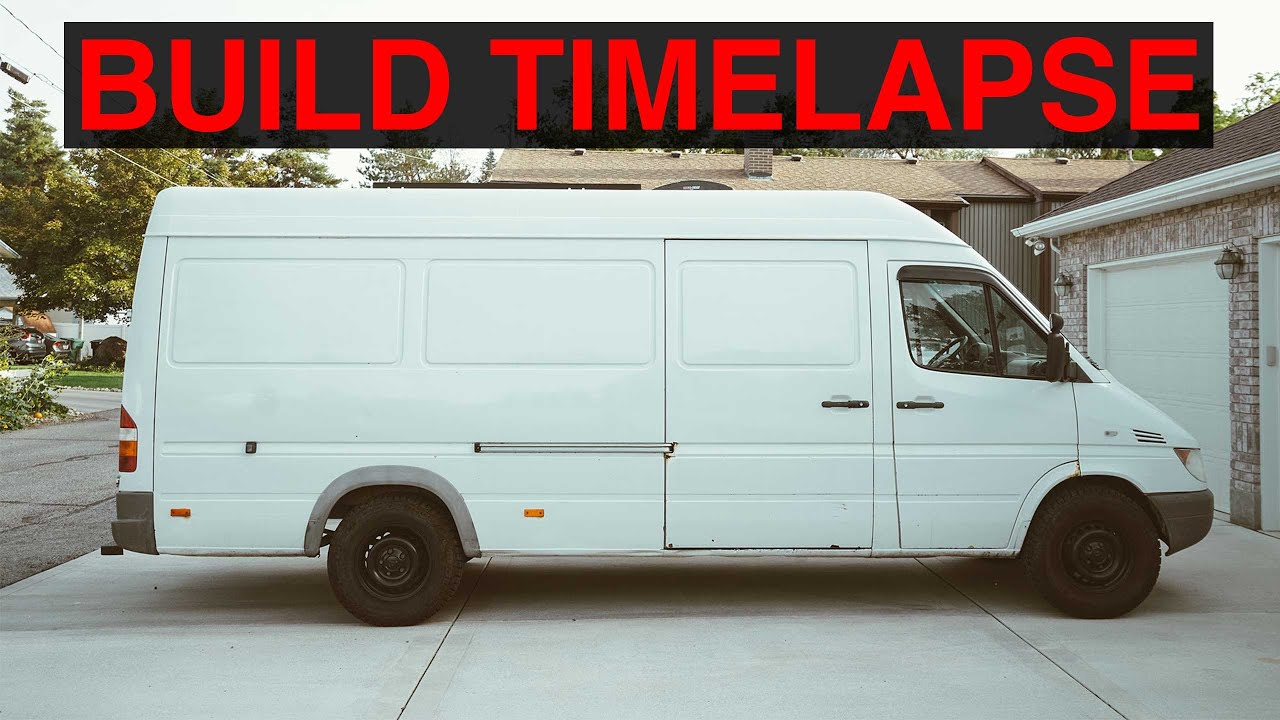 Van Timelapse Start To Finish - DIY Low Budget Campervan - Van Build