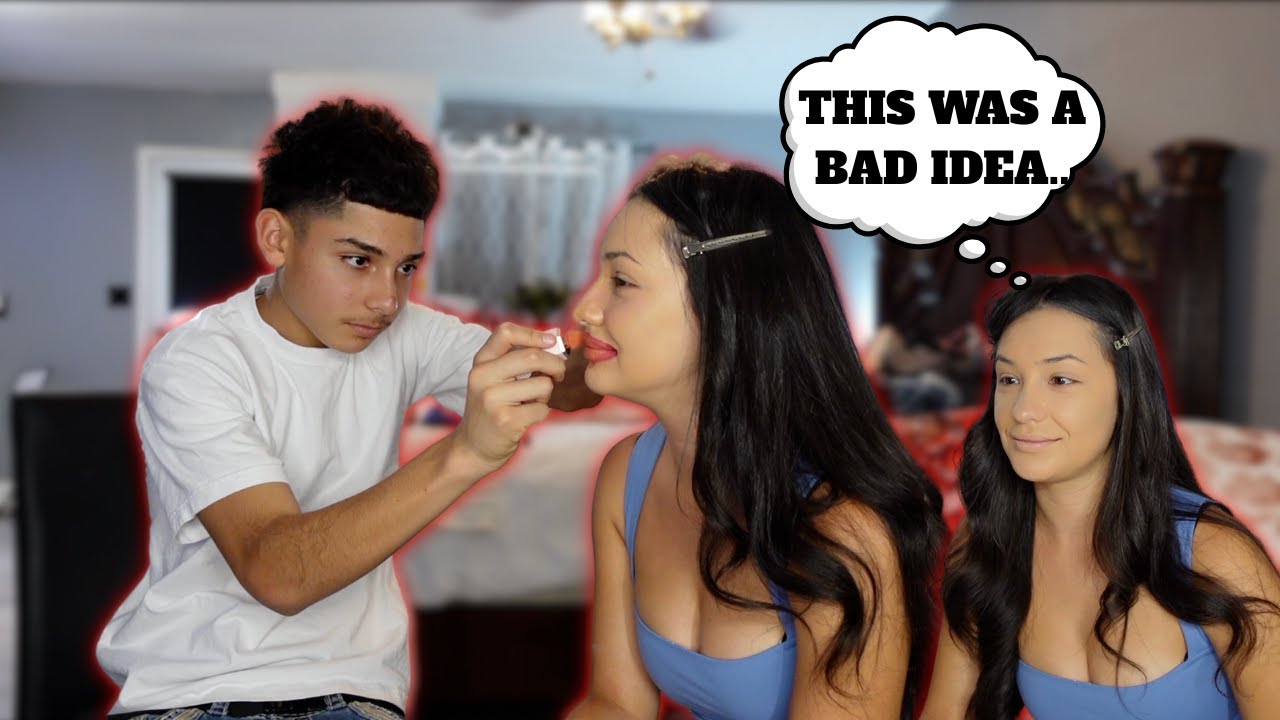 MY BROTHER DOES MY MAKEUP