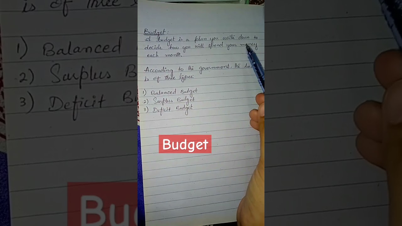Budgeting Definition For Accounts And Finance Students