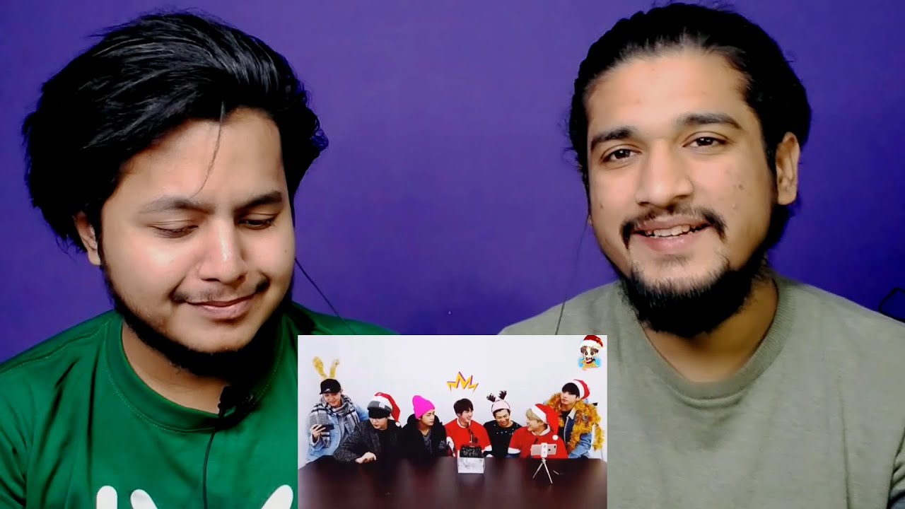 Pakistani reacts to BTS Christmas giving gift to each other 🎁🎅 // BTS Hindi dubbing // part-1
