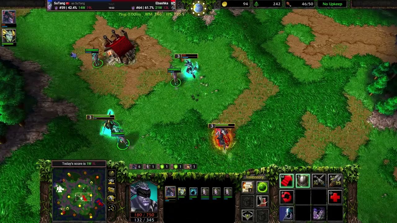 【新版本稍加强的冰龙登场 高延迟下的几波摩擦对拼】Warcraft III 1v1 vs 🇷🇺Undead MMR 1842 W3C 2.0.4 魔兽争霸III：重制版
