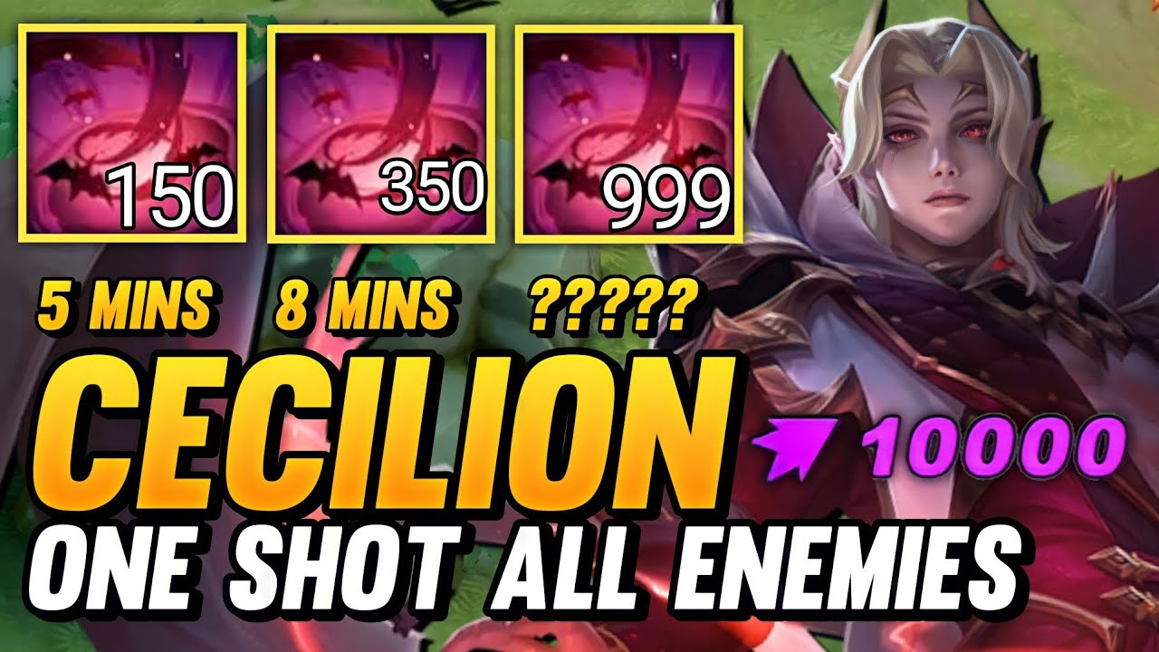CECILION ONE SHOT ALL ENEMIES SECRET REVEALED! TOP GLOBAL CECILION!