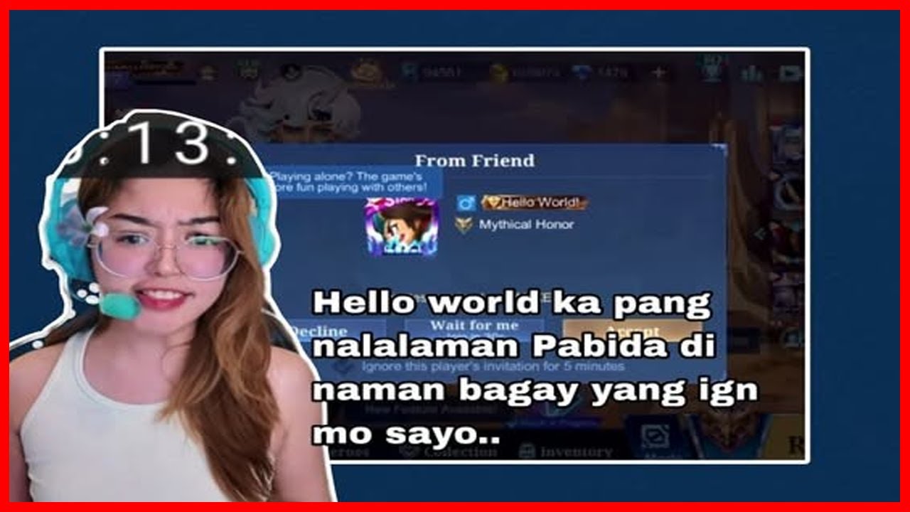 Di daw bagay sakin yung IGN ko kaya palitan ko daw sabi ni ate shai 🙂 #mlbb #trending #trend #fyp