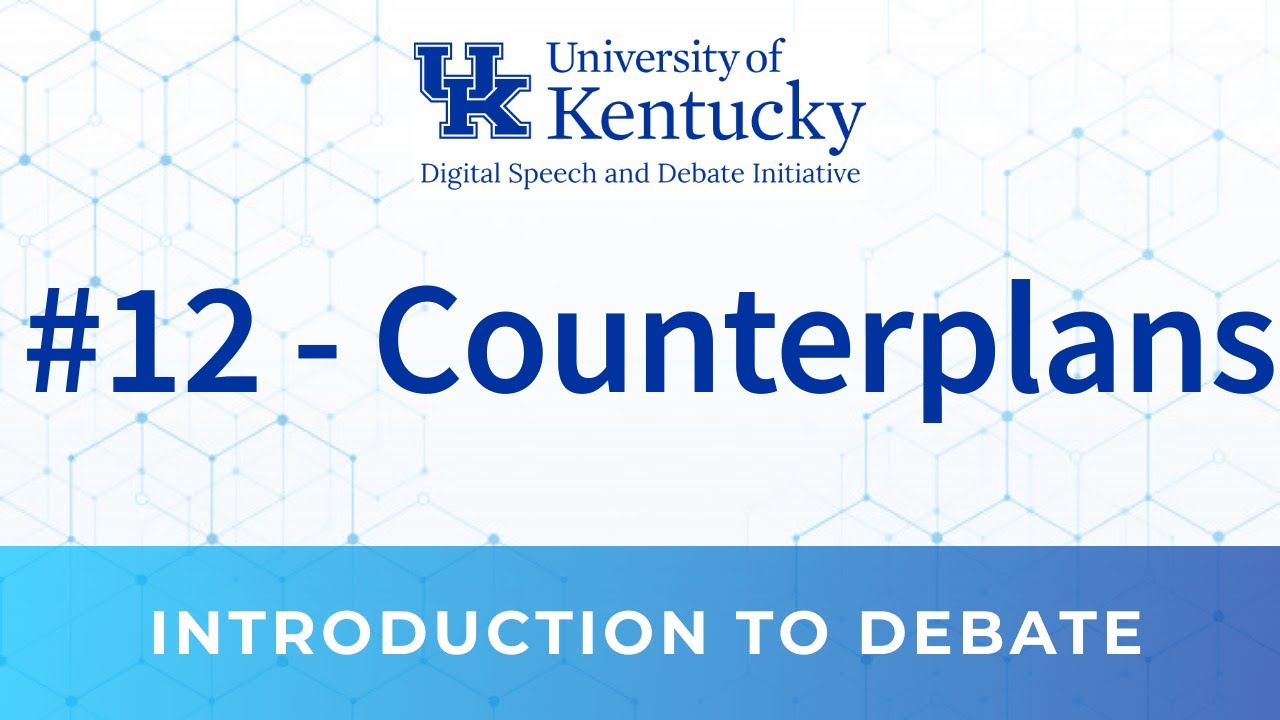 12. Counterplans