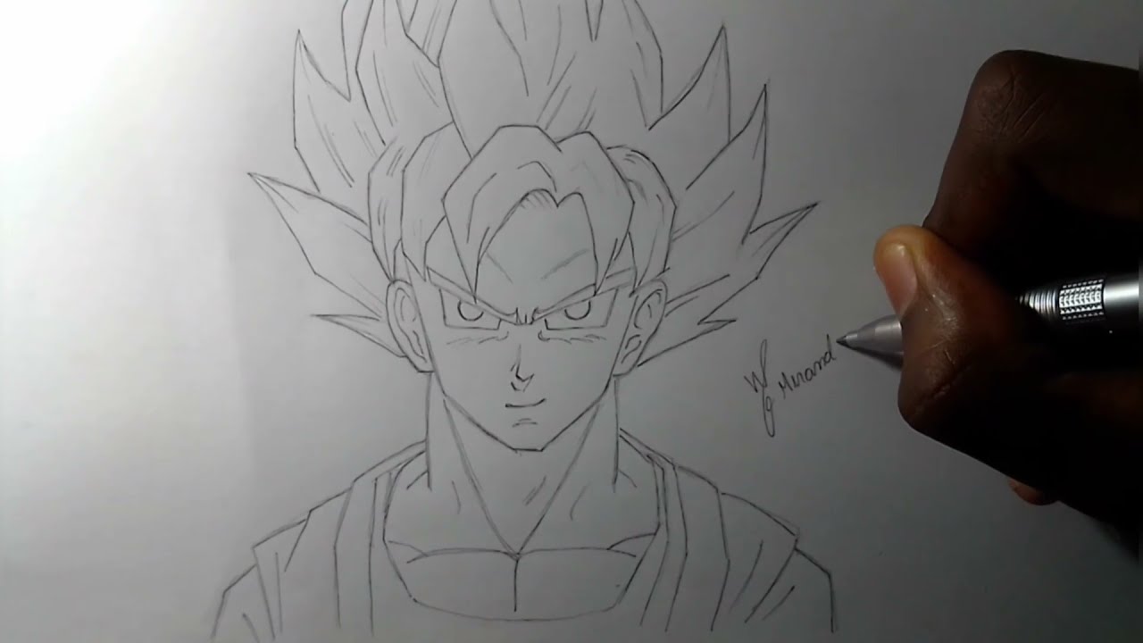 How to draw Goku Super sayadin