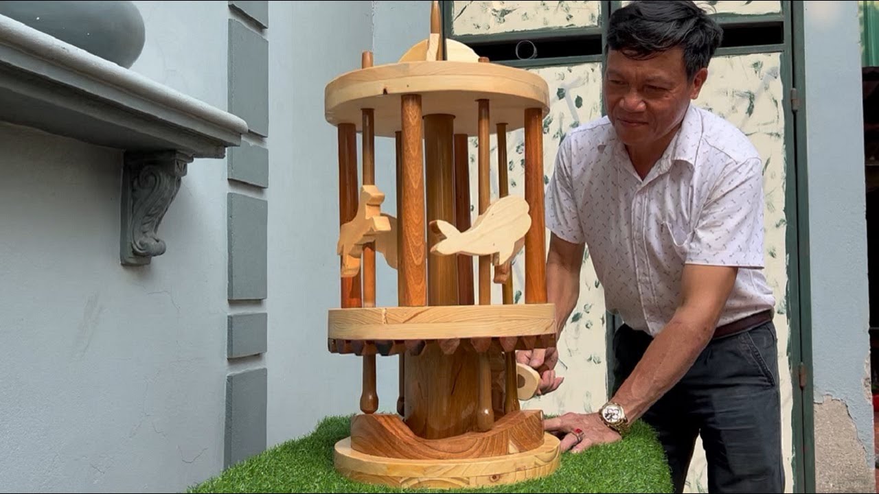 Unique carousel and whale: The ultimate DIY project