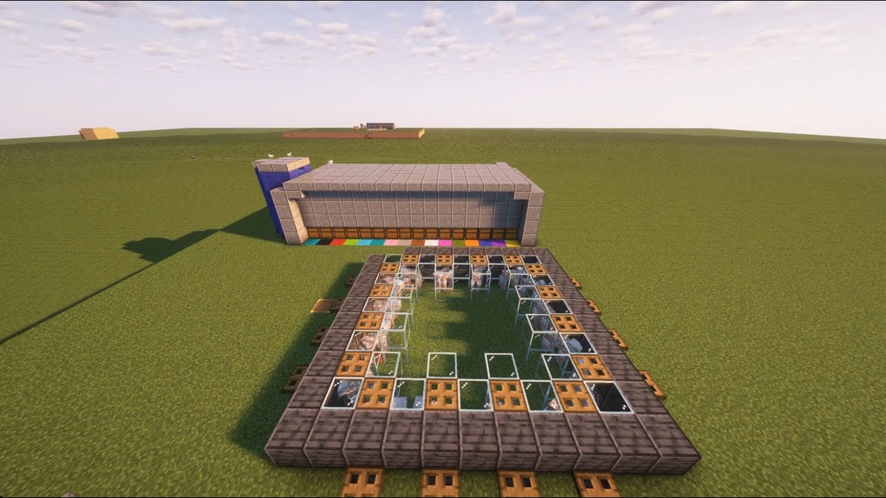 Minecraft 1.21.x fully automatic wool farm and storage system