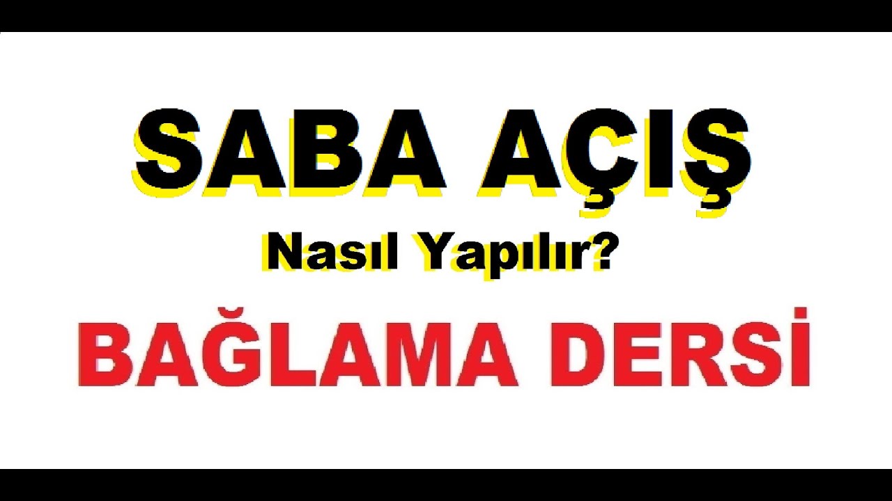 Saba Makamı Açış Nasıl Yapılır? Bağlama Dersi.