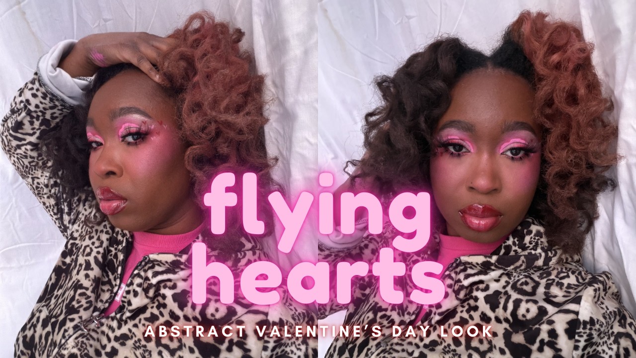 FLYING HEARTS| abstract valentines day look