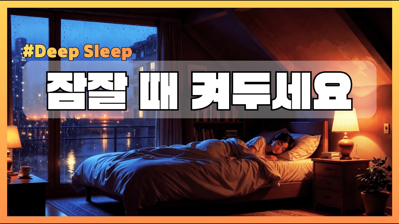 8시간 잔잔한 수면음악 #07🌠 잔잔한 피아노와 브라운 노이즈, 수면톤, 깊은 숙면을 위한 음악 (10분뒤 화면 꺼짐)