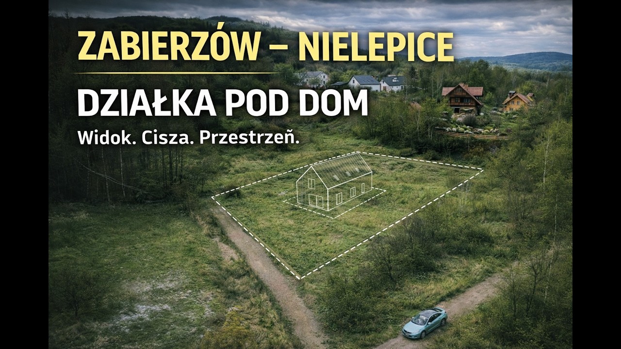 Działka budowlana Zabierzów – Nielepice | Widokowa | Idealna pod dom marzeń blisko Krakowa| 13a