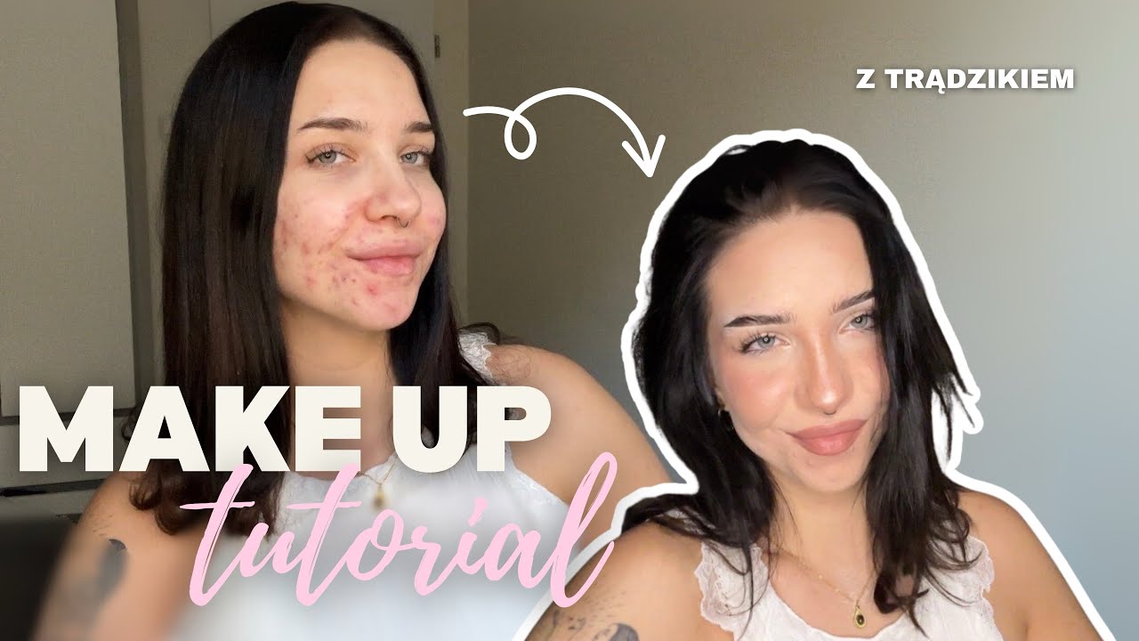 MAKIJAŻ DLA SKÓRY Z TRĄDZIKIEM✨| tutorial