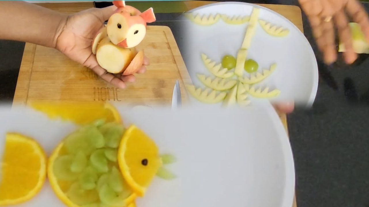 3 different fruitart decorations #fruitart 